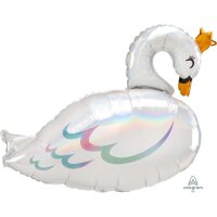 Folienballon als schöner Schwan holografisch