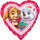 Herz Folienballon Skye und Everest Paw Patrol 43cm