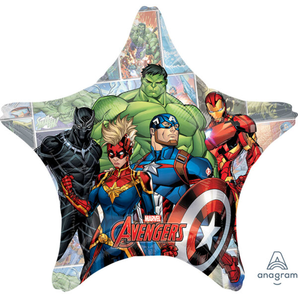 Folienballon Marvel Avengers Superhelden Jumbo Stern