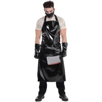 Halloween Horror Kostüm Set Butcher Schlachter schwarz