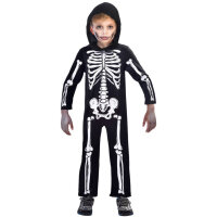 Halloween Skelett Skeleton Kostüm für Kinder...