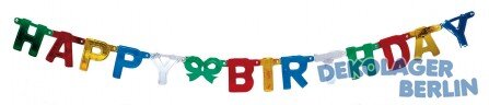Happy Birthday Girlande zum Geburtstag