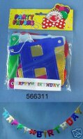 Happy Birthday Girlande zum Geburtstag