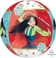 Folienballon Mulan als Orbz® bzw. Kugel