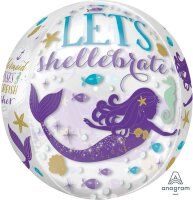 Folienballon Meerjungfrau als Orbz® bzw. Kugel