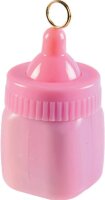 Ballongewicht als Nuckelflasche für Babys in pink...