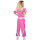 80 er Jahre Trainingsanzug für Damen und Herren zur Aerobic pink