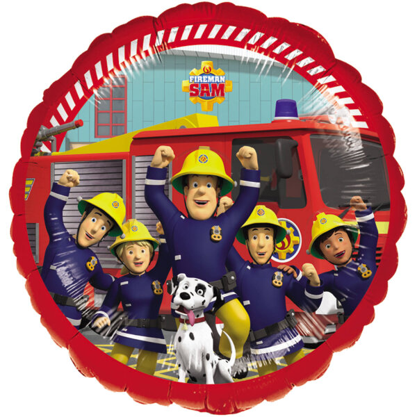 Folienballon Fireman Sam und seine Freunde