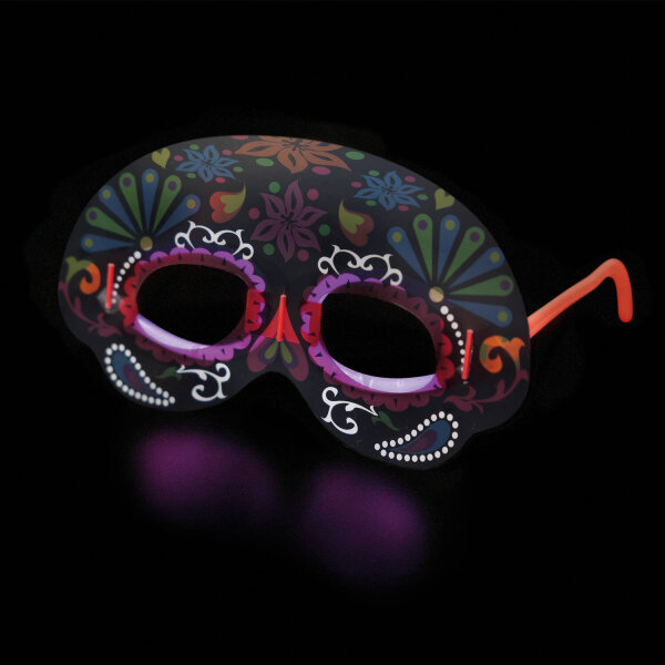 Knicklicht Maske Party bunt Tag der Toten Halloween