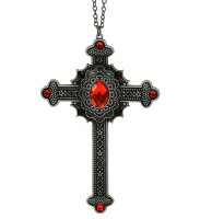 Kette mit gotischem Kreuz für die Nonne oder Halloween Kostüme