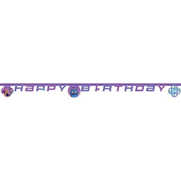 Happy Birthday Banner K-Pop Demon Hunters 2m