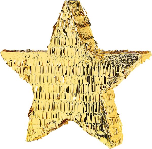 Pinata goldener Stern als Schlagpinata