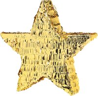 Pinata goldener Stern als Schlagpinata