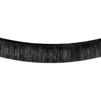 Fransengirlande schwarz mit 30 cm langen Fransen
