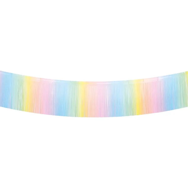 Fransengirlande bunt mit 30 cm langen Fransen