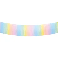 Fransengirlande bunt mit 30 cm langen Fransen