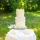 Tortenverzierung Happy Birthday in Silber-Spiegeloptik für die Seite der Torte