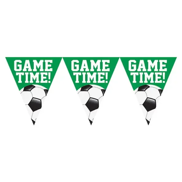 Party Game Time Deko Wimpelkette Fußball
