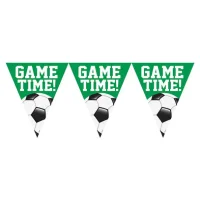 Party Game Time Deko Wimpelkette Fußball
