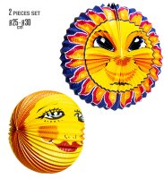2er Set Laternen Sonne als Lampion