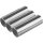 3er Party Luftschlangen metallic silber