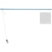 LED Holz Laternenstab 40cm blau mit Leuchtstickern