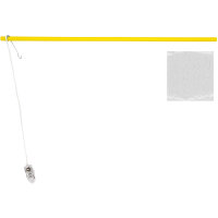 LED Holz Laternenstab 40cm gelb mit Leuchtstickern