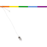 Regenbogen LED Laternenstab 30cm für Laternen aus Holz