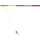 Regenbogen LED Laternenstab 30cm für Laternen aus Holz