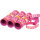 3er Party Luftschlangen pink mit blumen und Schmetterlingen