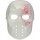 Halloween weisse Killer Maske mit Blutspritzern