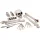 Halloween Totenkopf und Knochen Skelett Deko Set