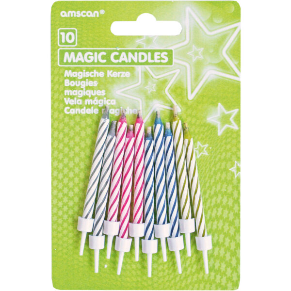 10 Magische Kerzen Zauberkerzen bunt