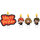 4 Harry Potter Ron Hermine Figurenkerzen