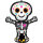 Halloween Skelett day of the dead Folienballon 86 cm