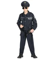 Polizei Kostüm als deutscher Polizist Kinderkostüm