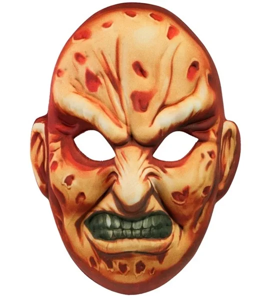 Maske für Freddy Killer oder Psychopaten Stoff
