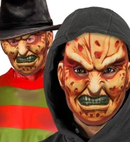 Maske für Freddy Killer oder Psychopaten Stoff