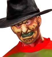 Maske für Freddy Killer oder Psychopaten Stoff