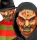 Maske für Freddy Killer oder Psychopaten Stoff