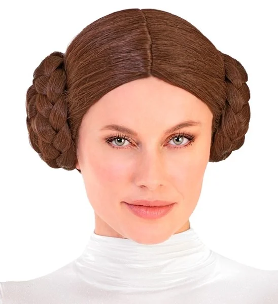 Damen Perücke Weltraum Prinzessin Space Star braun