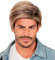 Perücke Star der 90er Jahre Playboy Fussball dunkelblond