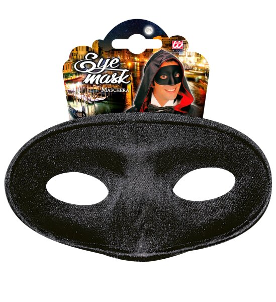 Schwarze Augenmaske für Halloween oder Venedig