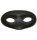 Schwarze Augenmaske für Halloween oder Venedig