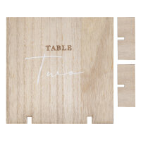 Tischschilder Table Numbers zur Hochzeit Holz