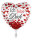 Folienballon Ich liebe Dich mit Herzen 45cm
