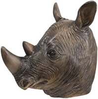 Nashorn Maske aus Latex Rhinozeros
