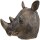 Nashorn Maske aus Latex Rhinozeros