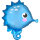 Folienballon als Seepferdchen 53cm