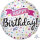 Folienballon Happy Birthday holografisch